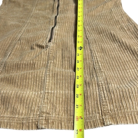 Y2K  70 s thick corduroy neutral tan dress,size 11, retro,boho,lagenlook,preppy - Picture 11 of 12